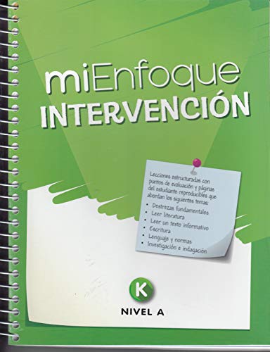 Book miEnfoque Intervencion (Grade K) Nivel A free