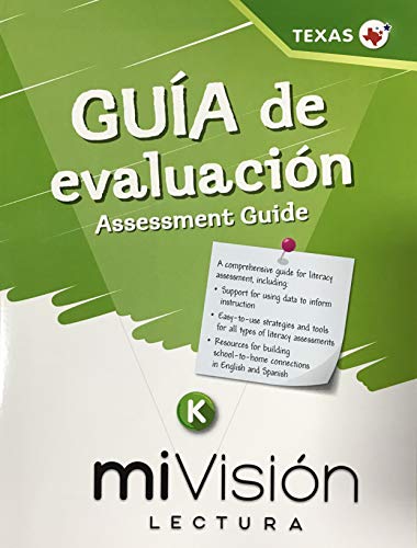 Book miVision Lectura, Guia de Evaluacion Grado K, Assessment Guide - Texas Edicion free