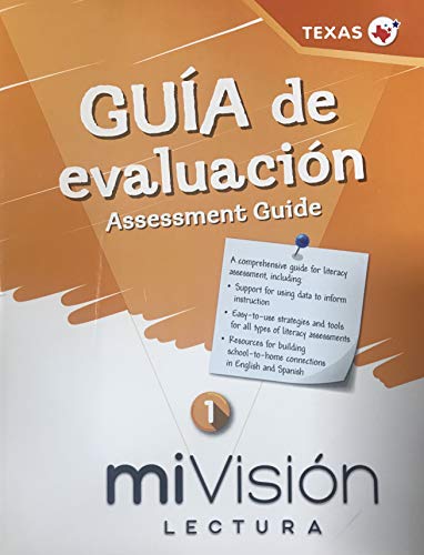 Book miVision Lectura, guia de Evaluacion Assessment Guide 1 - Texas Edicion free