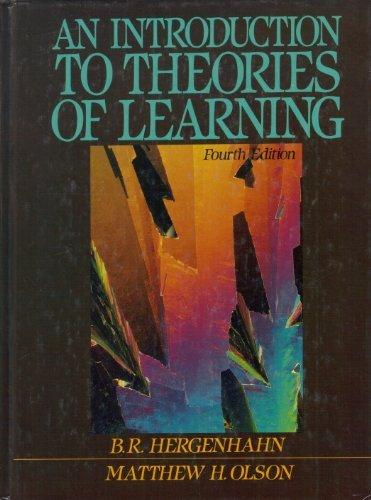Book An Introduction to Theories of Learning free