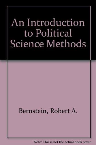 Book An Introduction To Political Science Methods free
