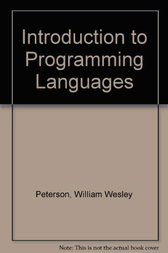 Book Introduction to Programming Languages free