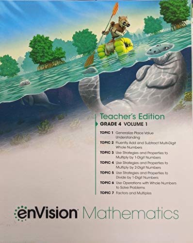 Book enVision Mathematics 2020 National Teacher Edition Grade 4 Volume 1, c. 2020, 9780134953908, 0134953908 free