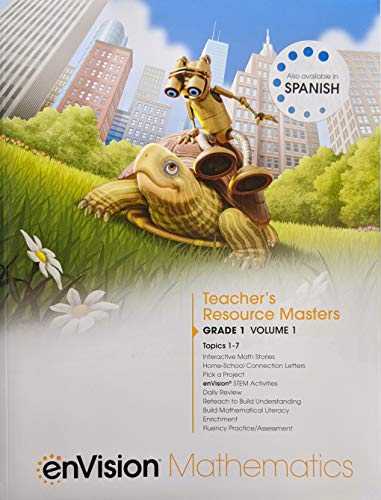 Book enVision Mathematics 2020 Teacher Resource Masters Grade 1 Volume 1, c. 2020, 9780134954103, 0134954106 free