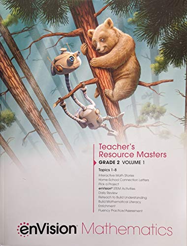 Book enVision Mathematics 2020 Teacher Resource Masters Grade 2 Volume 1, c. 2020, 9780134954127, 0134954122 free