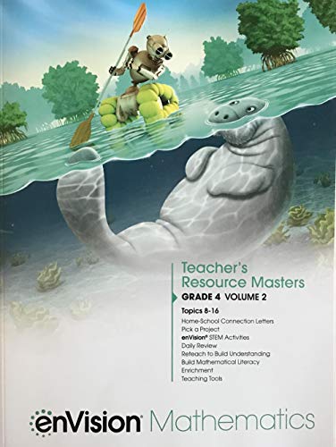 Book enVision Mathematics 2020 Teacher Resource Masters Grade 4 Volume 2, c. 2020, 9780134954196, 013495419X free