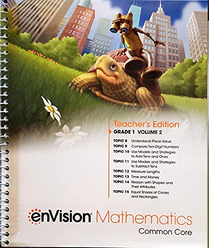 Book enVision Mathematics, Common Core, Grade 1, Volume 2, Topics 8-15, Teacher's edition, c.2020, 9780134954875, 0134954874 free