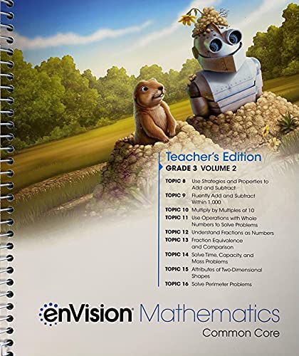 Book enVision Mathematics; Common Core, Grade 3 Volume 2, Teacher Edition, c. 2020, 9780134954899, 0134954890 free