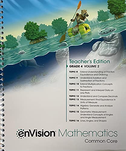 Book enVision Mathematics; Common Core, Grade 4 Volume 2, Teacher Edition, c. 2020, 9780134954912, 0134954912 free