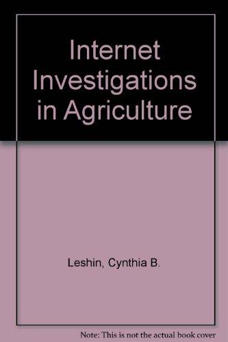 Book Internet Investigations In Agriculture free