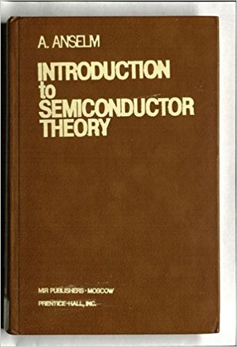 Book Introduction To Semiconductor Theory free