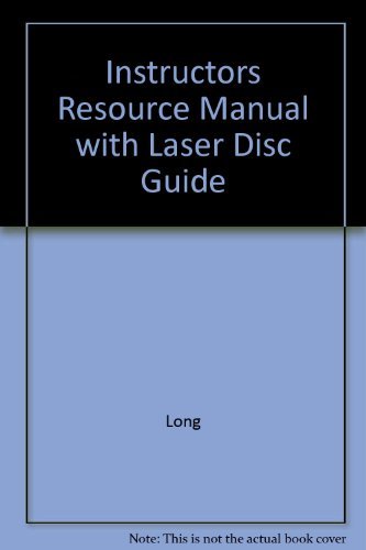 Book Instructors Resource Manual With Laser Disc Guide free