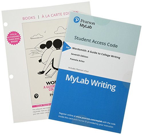 Book Wordsmith: A Guide to College Writing, Books a la Carte Plus MyLab Writing with Pearson eText -- Access Card Package (What's New in Developmental English & Technical Communication) free
