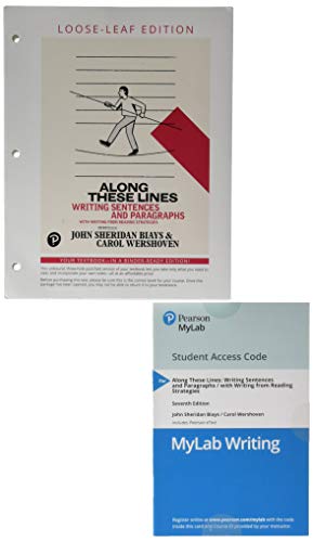 Book Along These Lines: Writing Sentences and Paragraphs, Books a la Carte Plus MyLab Writing -- Access Card (What's New in Developmental English & Technical Communicatio) free