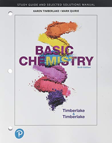 Book Study Guide and Selected Solutions Manual for Basic Chemistry free