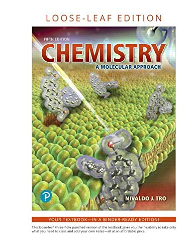 Book Chemistry: A Molecular Approach, Loose-Leaf Edition (MasteringChemistry) free