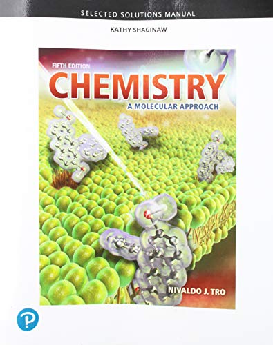 Book Selected Solutions Manual for Chemistry: A Molecular Approach free