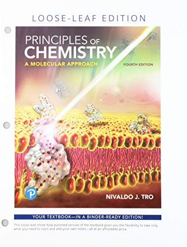 Book Principles of Chemistry: A Molecular Approach, Loose-Leaf Plus Mastering Chemistry with Pearson eText -- Access Card Package free