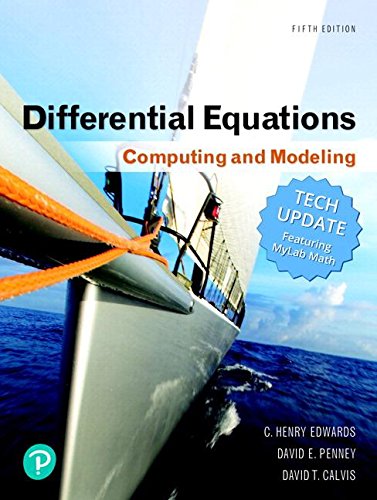 Book Differential Equations: Computing and Modeling Tech Update, Books a la Carte, and MyLab Math with Pearson eText -- 24-Month Access Card Package free