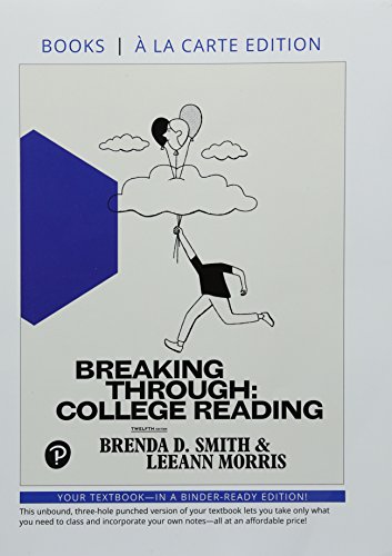 Book Breaking Through: College Reading, Books a la Carte Editions Plus MyLab Reading -- Access Card Package (What's New in Developmental English & Technical Communication) free