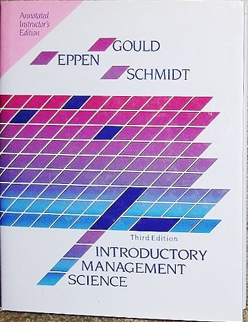 Book Introductory Management Science: Annotated Instructor's Edition free