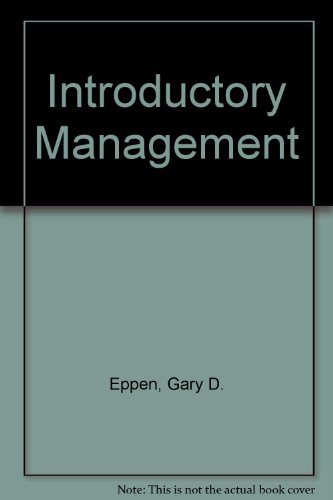 Book Introductory Management free