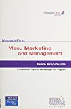 Book Test Prep ManageFirst Menu Marketing Management free