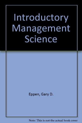 Book Introductory Management Science free
