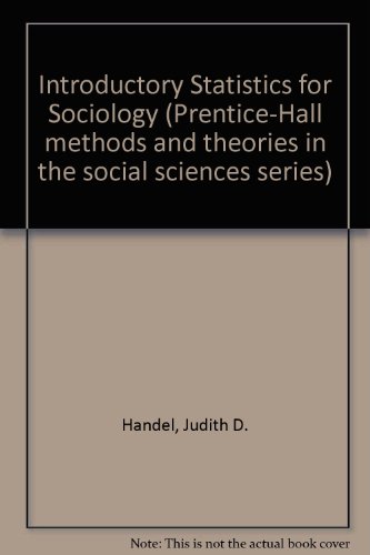 Book Introductory Statistics For Sociology free