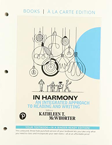 Book In Harmony: Reading and Writing, Books a la Carte Edition Plus MyLab Reading & Writing Skills -- Access Card package (3rd Edition) (What's New in Developmental English & Technical Communication) free