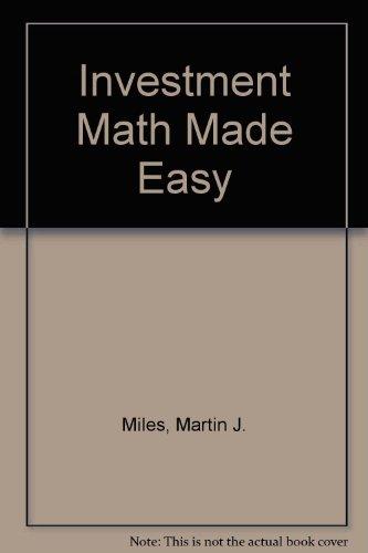 Book Investment Math Made Easy free
