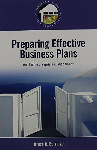 Book Preparing Effective Business Plans (Ireland Morris Entrepreneurship) free