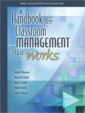 Book Handbook for Classroom Management that Works, A free