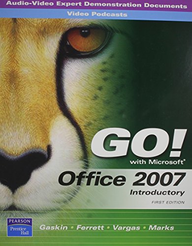 Book Go! Office 2007 Introductory AV-EDDs and Podcasts free