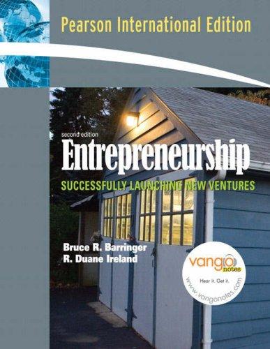 Book Entrepreneurship: Successfully Launching New Ventures free