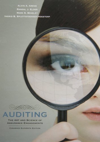 Book Auditing: The Art and Science of Assurance Engagements, Canadian Eleventh Edition free