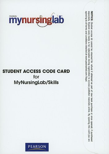 Book MyNursingLab/Skills without Pearson eText -- Standalone Access Card free