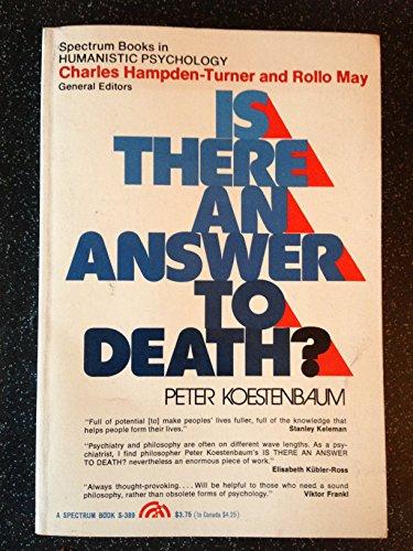 Book Is There an Answer to Death? (Spectrum Books) free