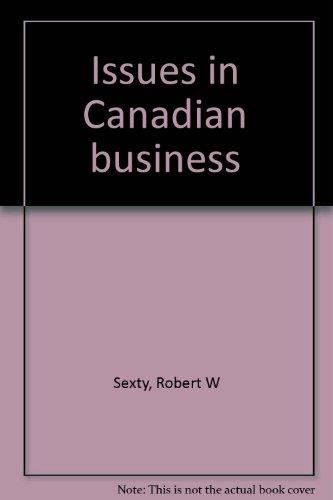 Book Issues In Canadian Business free