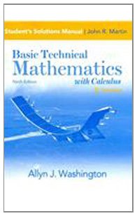 Book Student Solution's Manual for Basic Technical Mathematics with Calculus, SI Version free