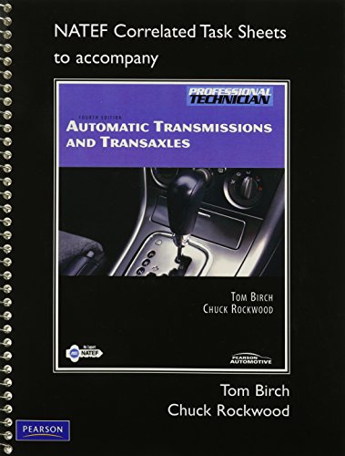 Book Natef Correlated Task Sheets for Automatic Transmissions and Transaxles free