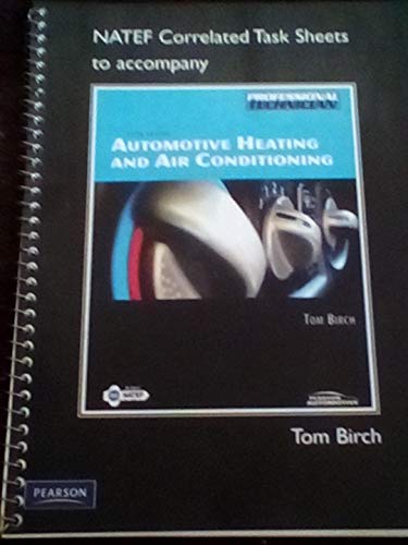 Book NATEF Correlated Task Sheets for Automotive Heating & Air Conditioning free