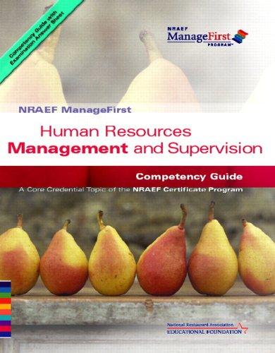 Book ManageFirst Human Resources Management and Supervision with Pencil/Paper Exam and Test Prep (ManageFirst Program) free