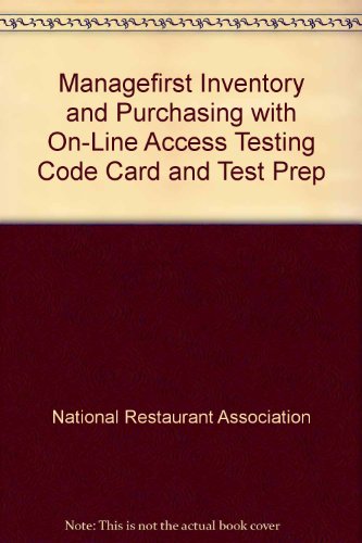 Book Managefirst Inventory And Purchasing With On-line Access Testing Code Card And Test Prep free