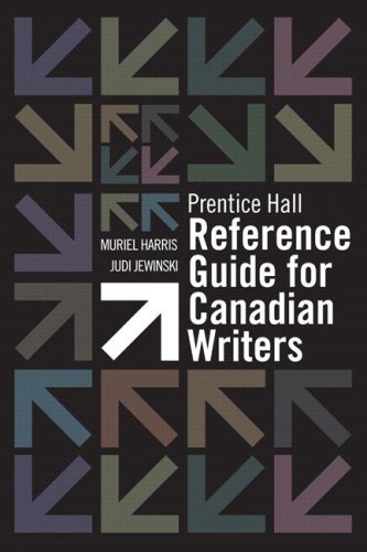 Book Prentice Hall Reference Guide for Canadian Writers with MyCanadianCompLab free