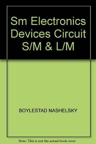 Book Sm Electronics Devices Circuit S/m & L/m free