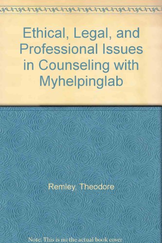 Book Ethical, Legal, and Professional Issues in Counseling + Myhelpinglab free