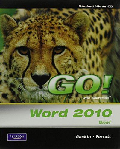 Book Student Videos for GO! with Microsoft Word Brief free