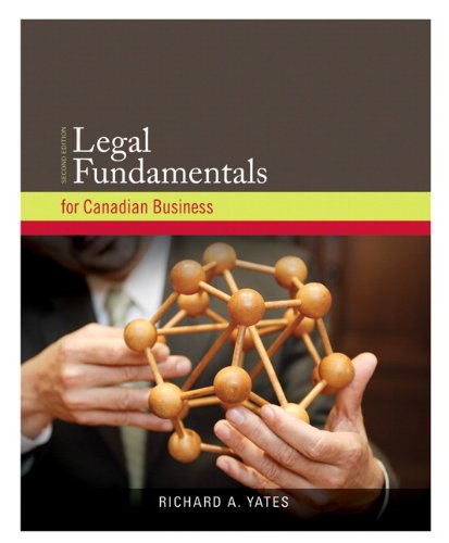 Book Legal Fundamentals for Canadian Business with Companion Website (2nd Edition) free