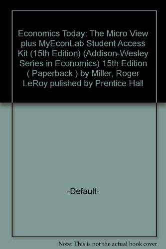 Book Economics Today: The Micro View (Addison-wesley Series in Economics) free
